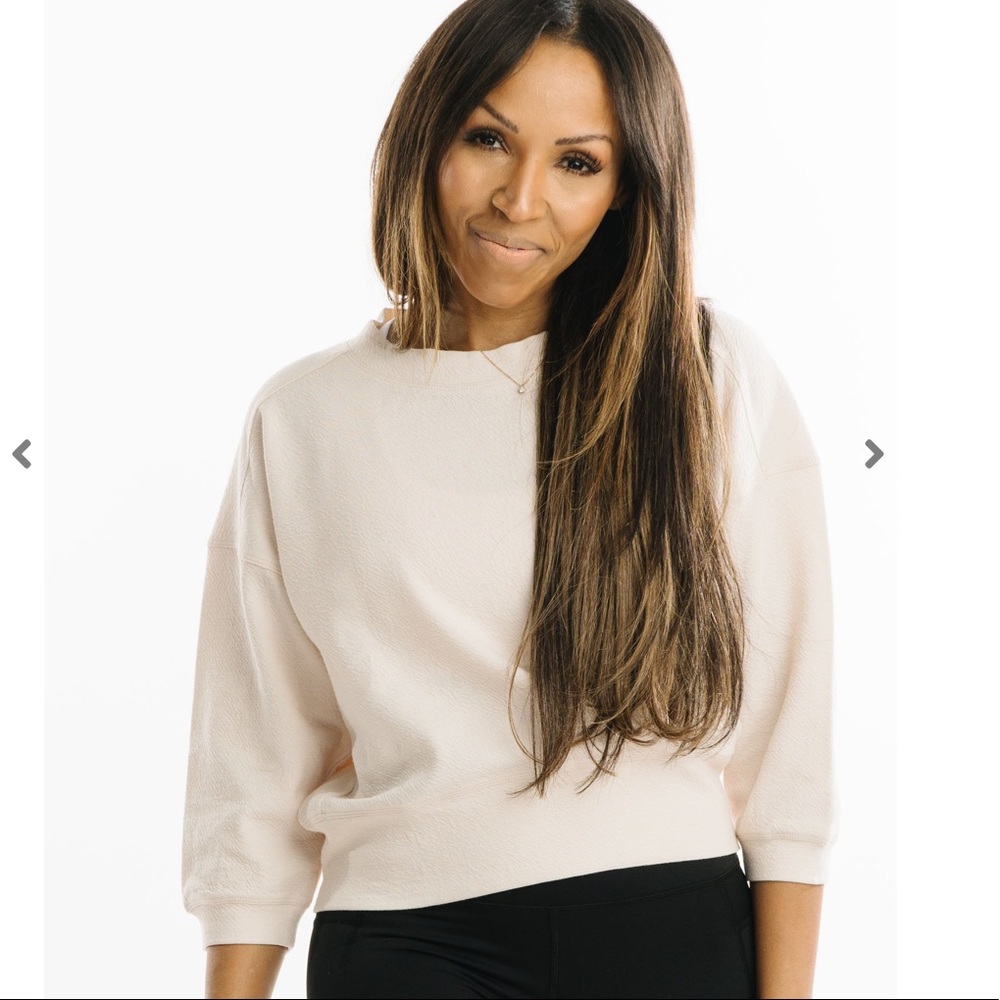 Zyia Karli textured sweatshirt